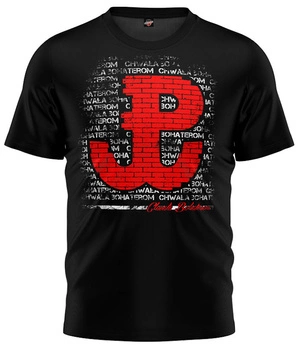 T-shirt PW CHWAŁA BOHATEROM czarny