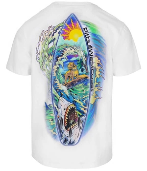 T-shirt PIT BULL CAMINO biały