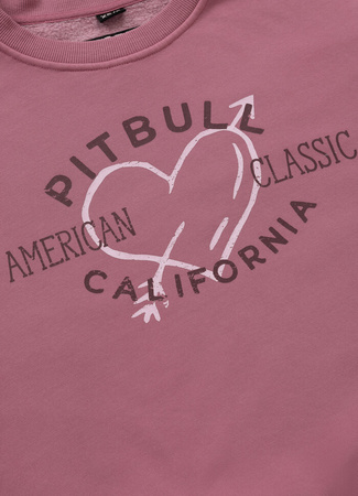 Damska bluza PIT BULL MANZANITA HEART WMN pink prosta