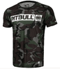 Rashguard PIT BULL MESH NET CAMO HILLTOP zielony krótki rękaw