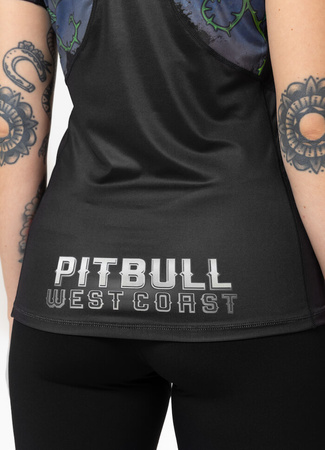 Damska koszulka sportowa Mesh PIT BULL SANTA MUERTE WMN  czarna