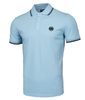 POLO PIT BULL regular LOGO STRIPES jasnoniebieskie (light blue)