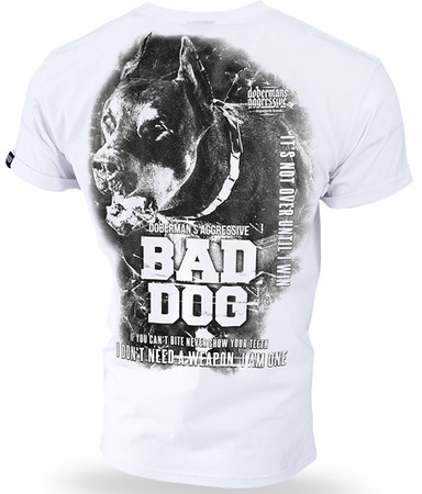 T-shirt DOBERMANS BAD DOG TS310 biały