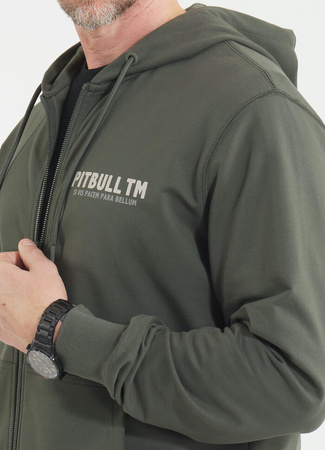 Bluza PIT BULL Tricot Terry PARA BELLUM old green rozpinana