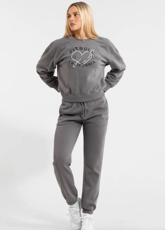 Damska bluza PIT BULL MANZANITA HEART WMN grey prosta