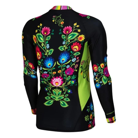 Longsleeve rashguard damski EXTREME HOBBY FOLK czarny