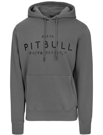 Bluza PIT BULL WASHED MT FUJI washed grey kaptur