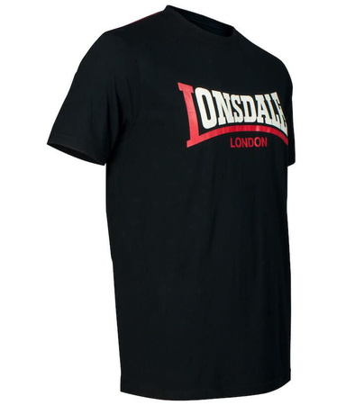 T-shirt LONSDALE TWO TONE czarny