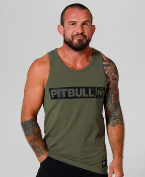 Tank top PIT BULL SLIM FIT HILLTOP oliwkowy