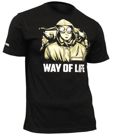 T-shirt USWEAR WAY OF LIFE czarny