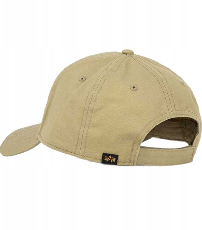 Czapka ALPHA INDUSTRIES VELCRO CAP beżowa (sand) 168903 14