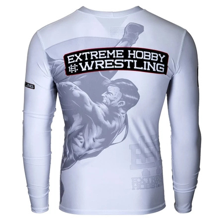 Longsleeve rashguard EXTREME HOBBY WRESTLING biały