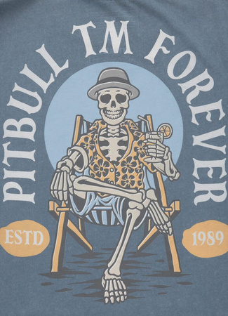 T-shirt PIT BULL Denim Washed FOREVER 190 błękitny