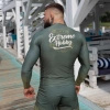 Longsleeve rashguard EXTREME HOBBY BADGE khaki