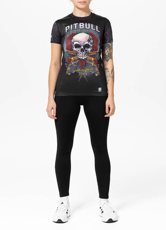 Damska koszulka sportowa Mesh PIT BULL SANTA MUERTE WMN  czarna