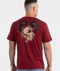 T-shirt PIT BULL DOG 89 bordowy