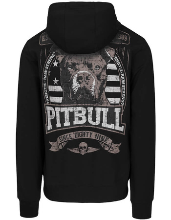 Bluza PIT BULL Tricot Terry TROUBLEMAKER czarna rozpinana