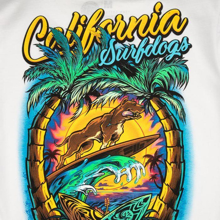 T-shirt damski PIT BULL SURF DOG WMN biały