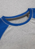 Longsleeve PIT BULL Garment Washed Raglan SMALL LOGO szaro-niebieski