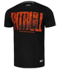 T-shirt PIT BULL ORANGE DOG czarny