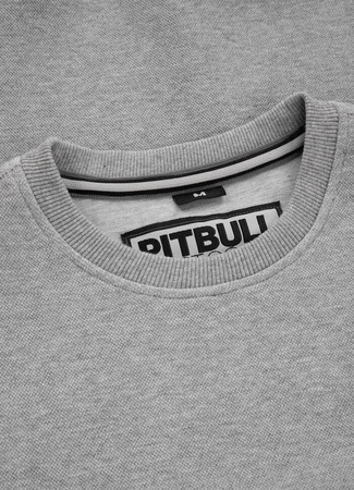 Bluza PIT BULL SMALL LOGO PIQUE szara prosta