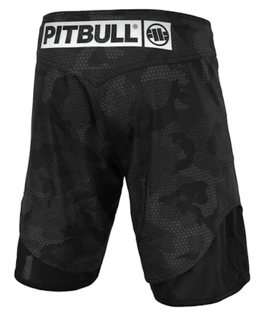 Spodenki grapplingowe PIT BULL 1 NET CAMO 2 all black camo