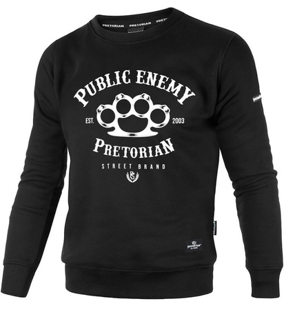 Bluza PRETORIAN PUBLIC ENEMY prosta czarna