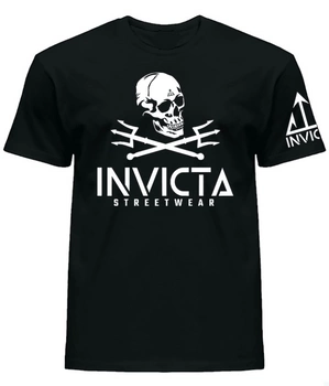 T-shirt INVICTA PIRATE czarny