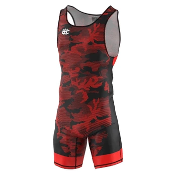 Trykot zapaśniczy kids EXTREME HOBBY HAVOC czerwony