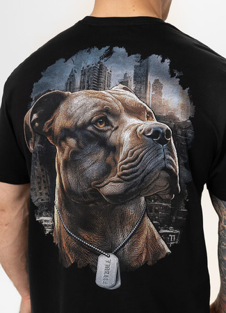 T-shirt PIT BULL HERO czarny