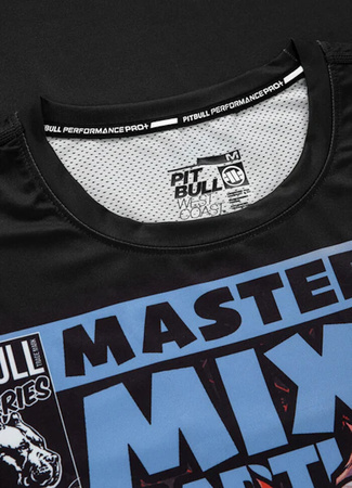 Koszulka sportowa PIT BULL MESH MASTERS OF MMA czarna krótki rękaw