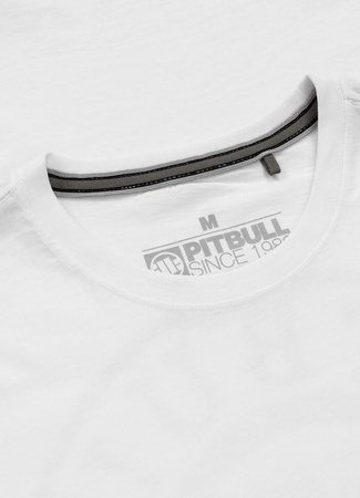 T-shirt PIT BULL SD STAMP biały
