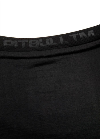 Rashguard PIT BULL SMALL LOGO czarny krótki rękaw