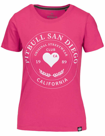 T-shirt damski PIT BULL HEARTIE WMN rasberry red