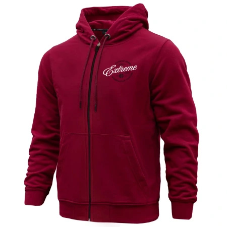 Bluza EXTREME HOBBY CLUSTER rozpinana bordowa