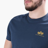 T-shirt ALPHA INDUSTRIES SMALL LOGO granatowy (new navy) 188505 435