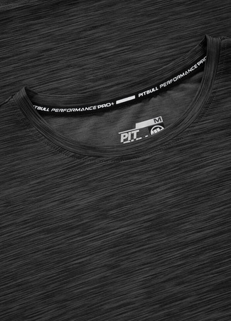 T-shirt PIT BULL SMALL LOGO CASUAL SPORT czarny (black melange)