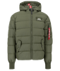 Kurtka ALPHA INDUSTRIES HOODED PUFFER FD oliwkowa (dark green) 118113 257