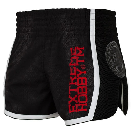 Spodenki muay thai EXTREME HOBBY BLACK ARMOUR czarny