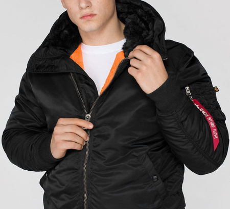 Kurtka ALPHA INDUSTRIES MA-1 HOODED czarna 158104 03