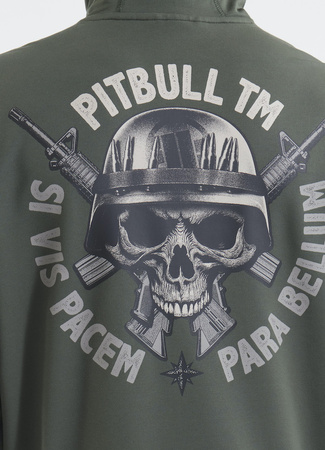 Bluza PIT BULL Tricot Terry PARA BELLUM zielona (old green) kaptur