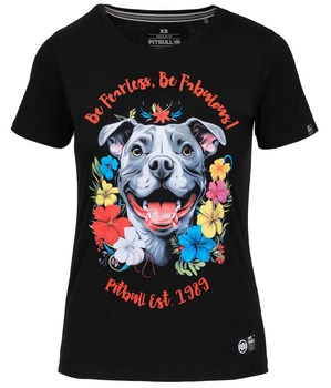 T-shirt damski PIT BULL HAPPY PIT 2 czarny