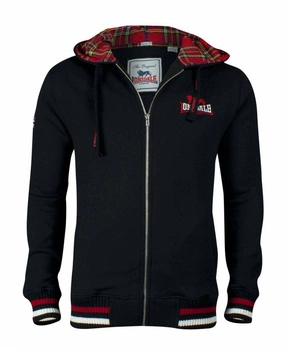 Bluza LONSDALE LANCASTER czarna rozpinana