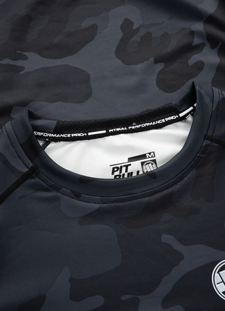 Longsleeve Rashguard PIT BULL SMALL LOGO ALL BLACK CAMO długi rękaw