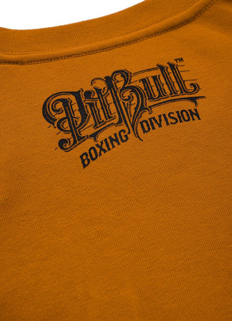 Bluza PIT BULL TRICOT VINTAGE BOXING musztardowa prosta