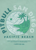 T-shirt PIT BULL  PLANET SURF miętowy (light mint)