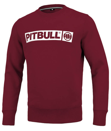 Bluza PIT BULL HILLTOP TERRY bordowa prosta