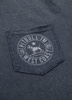 T-shirt PIT BULL Denim Washed CIRCLE DOG POCKET 190 granatowy