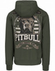 Bluza PIT BULL Tricot Terry TROUBLEMAKER zielona (old green) kaptur