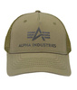 Czapka ALPHA INDUSTRIES TRUCKER BASIC ciemnozielona (dark green) 186902 257